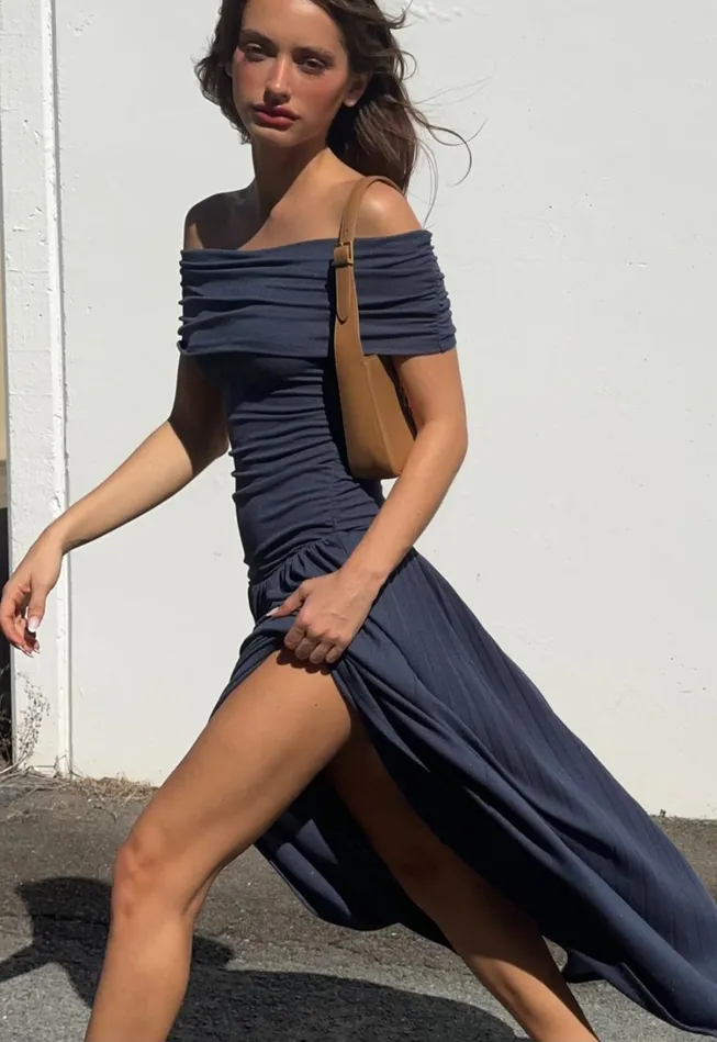 Dresses Women Lioness Fashion FIELD OF DREAMS MAXI Navy