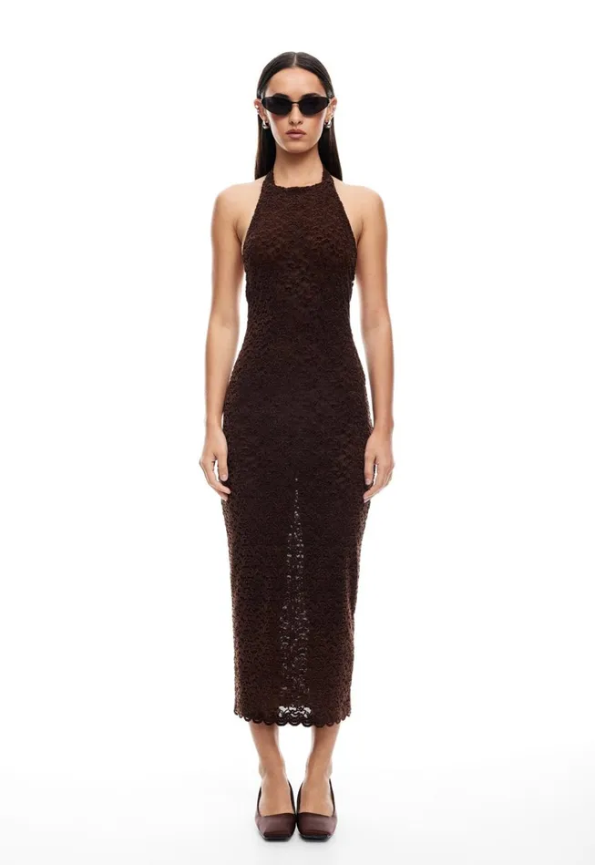 Dresses Women Lioness Fashion MEMBERS ONLY MIDI Chocolate