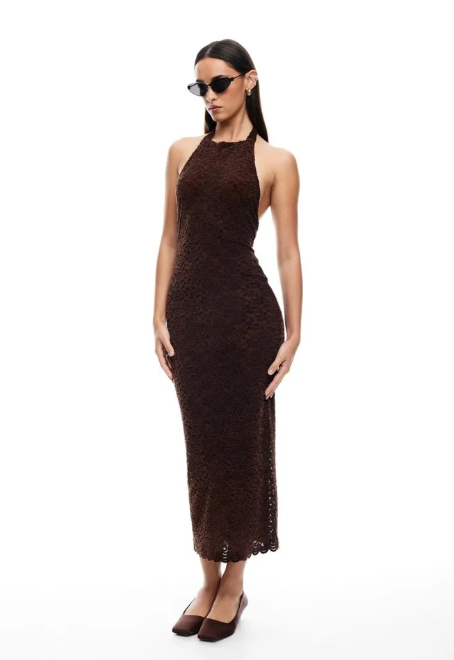 Dresses Women Lioness Fashion MEMBERS ONLY MIDI Chocolate Dresses Women Lioness Fashion MEMBERS ONLY MIDI Chocolate