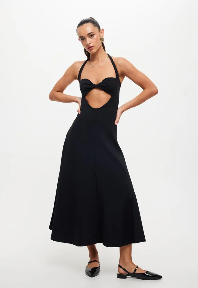 Dresses Women Lioness Fashion NIRVANA MIDI DRESS Onyx