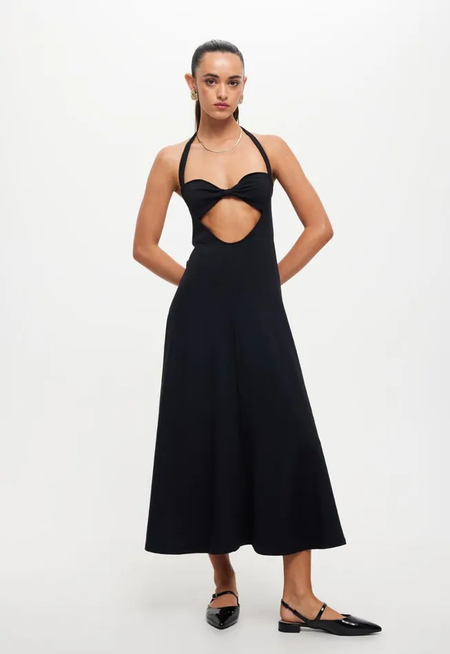 Dresses Women Lioness Fashion NIRVANA MIDI DRESS Onyx