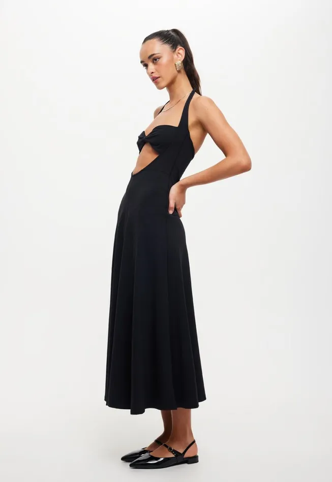 Dresses Women Lioness Fashion NIRVANA MIDI DRESS Onyx