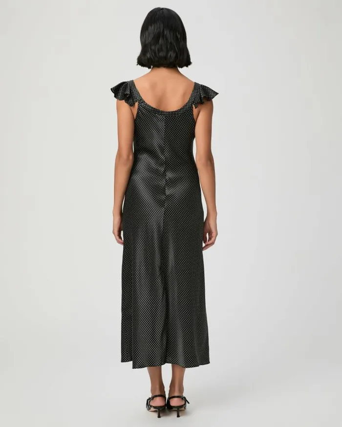 Dresses Women PAIGE Agoura Dress 8211 BlackTravertine Silk Dresses Women PAIGE Agoura Dress 8211 BlackTravertine Silk