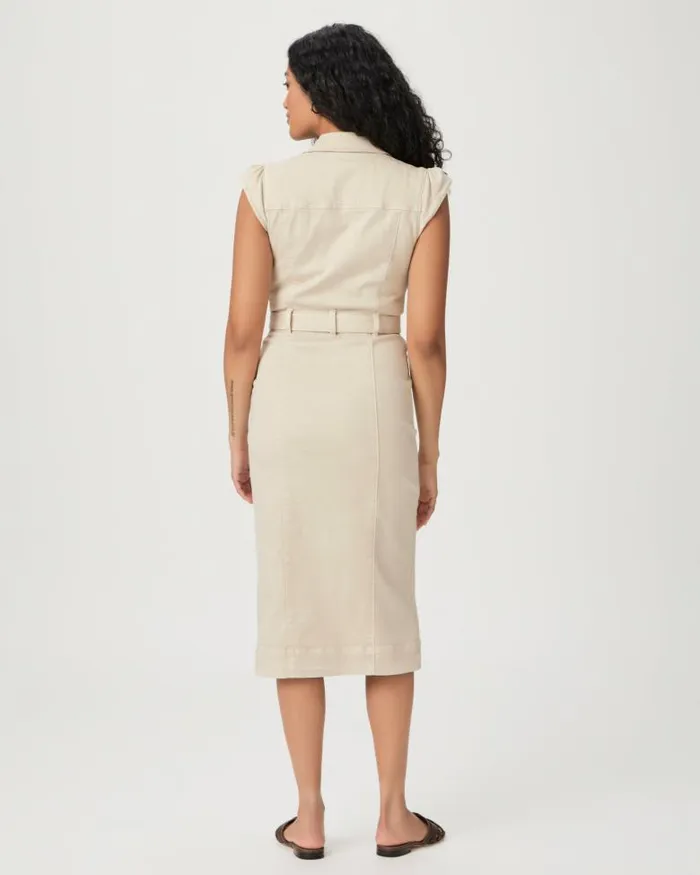 Dresses Women PAIGE Jaxsyn Midi Dress 8211 Vintage Warm Sand Dresses Women PAIGE Jaxsyn Midi Dress 8211 Vintage Warm Sand