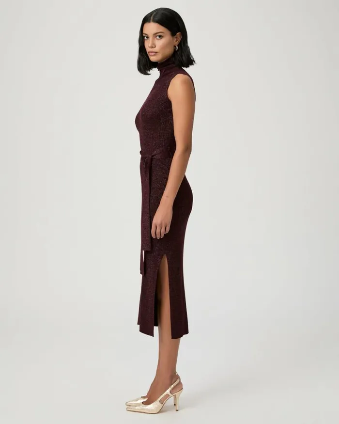 Dresses Women PAIGE Zoelle Dress 8211 Burgundy Sparkle Dresses Women PAIGE Zoelle Dress 8211 Burgundy Sparkle
