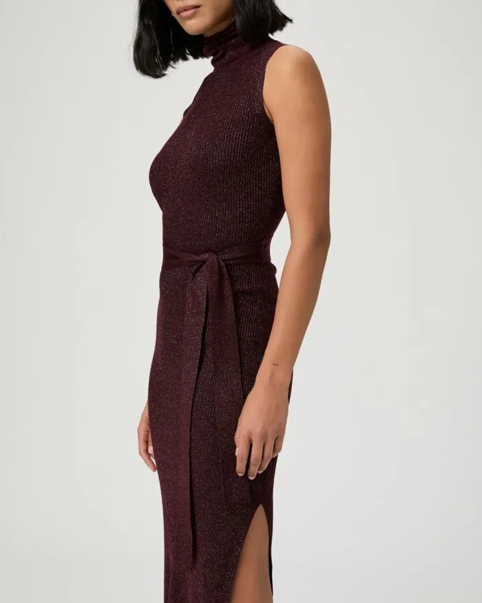 Dresses Women PAIGE Zoelle Dress 8211 Burgundy Sparkle Dresses Women PAIGE Zoelle Dress 8211 Burgundy Sparkle