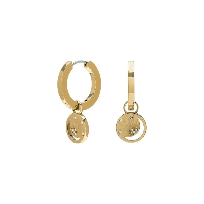 Earrings Women Olivia Burton Celestial Sun Gold Plated Hoop Earrings