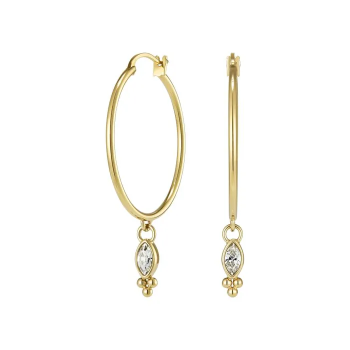 Earrings Women Olivia Burton Dainty Gold Plated Hoop Earrings