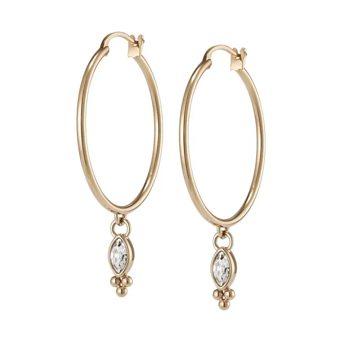 Earrings Women Olivia Burton Dainty Rose Gold Plated Hoop Earrings