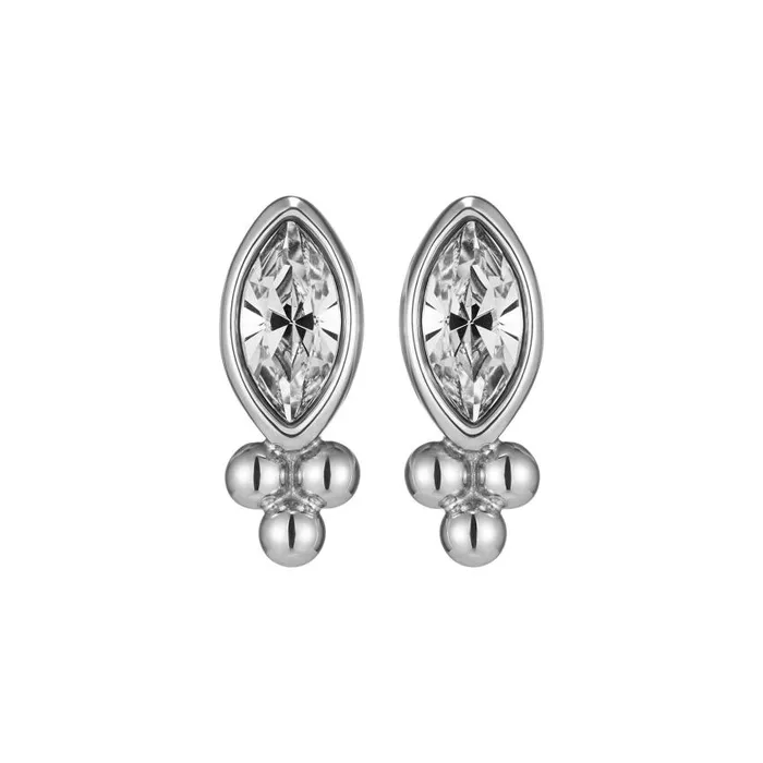 Earrings Women Olivia Burton Dainty Silver Tone Stud Earrings