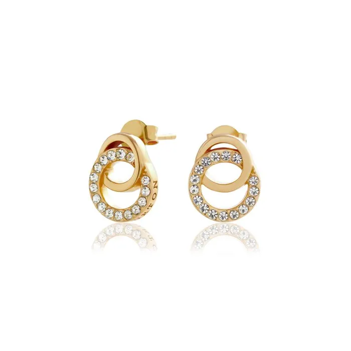 Earrings Women Olivia Burton Gold Interlink Drop Stud Earrings