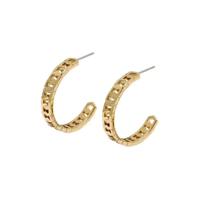 Earrings Women Olivia Burton Honeycomb Gold Link Hoop Earrings