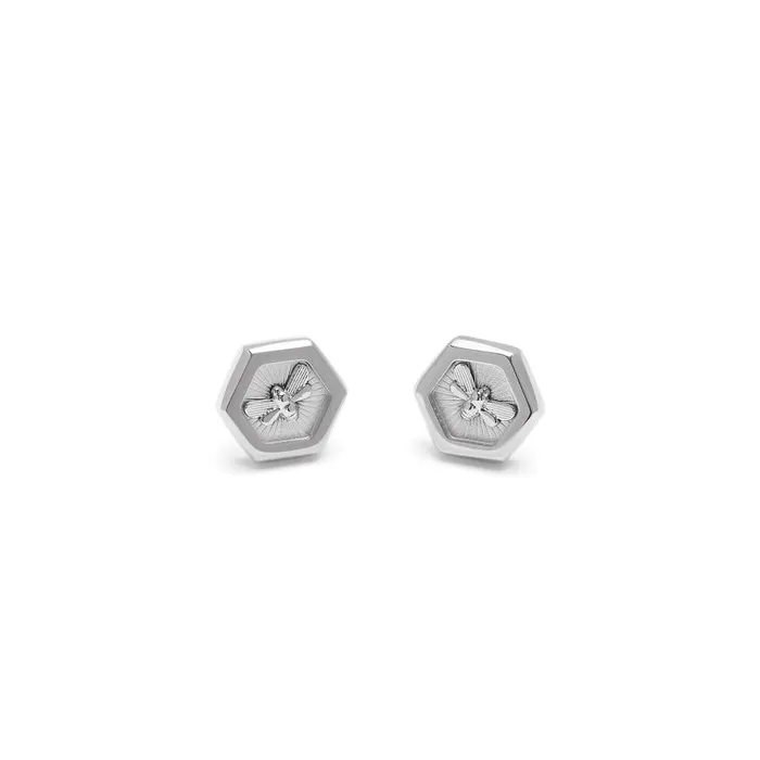 Earrings Women Olivia Burton Minima Bee Silver Stud Earrings