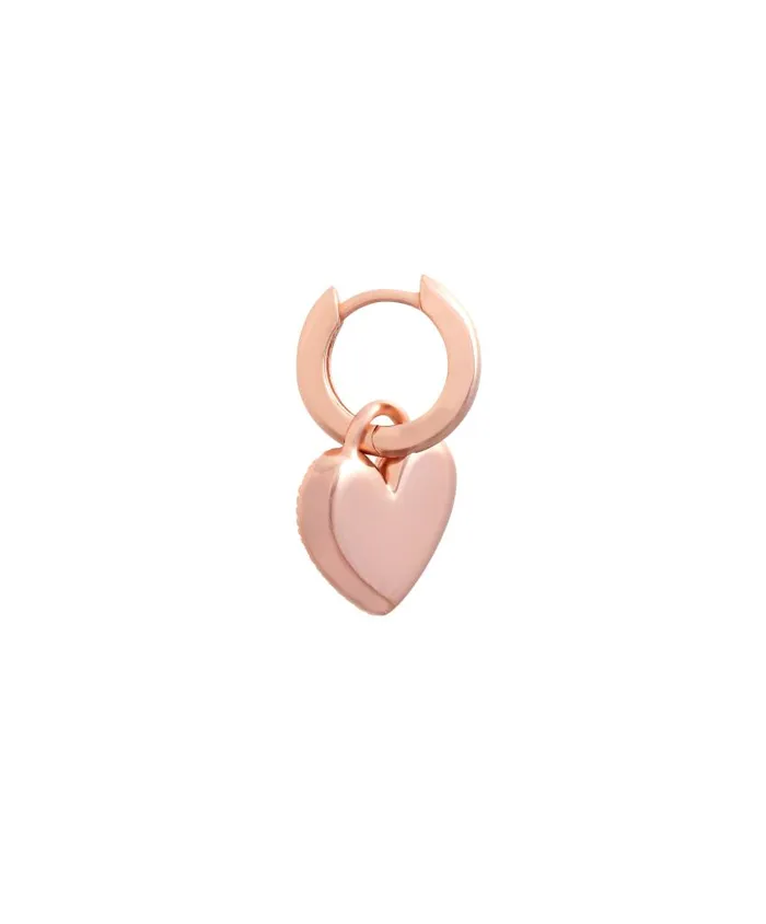 Earrings Women Olivia Burton Rose Gold Heart Huggie Hoops Earrings Women Olivia Burton Rose Gold Heart Huggie Hoops