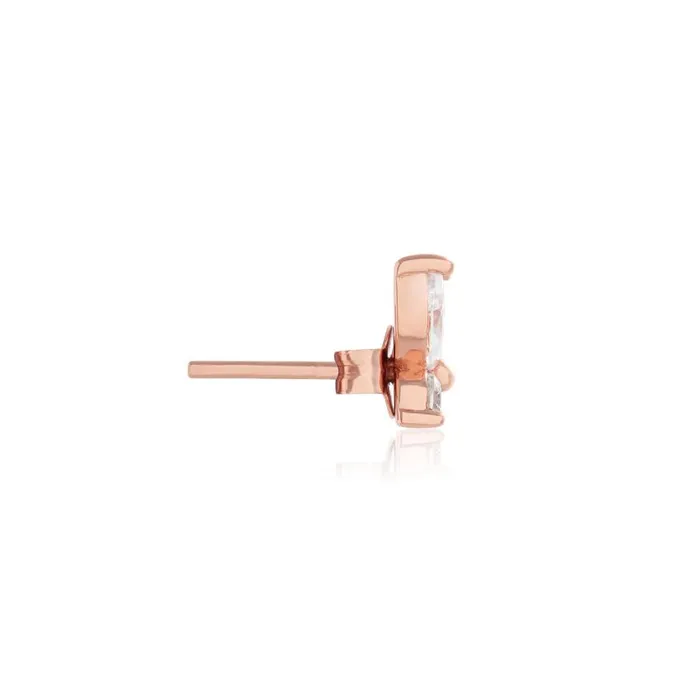 Earrings Women Olivia Burton Rose Gold Marquise Stud Earrings