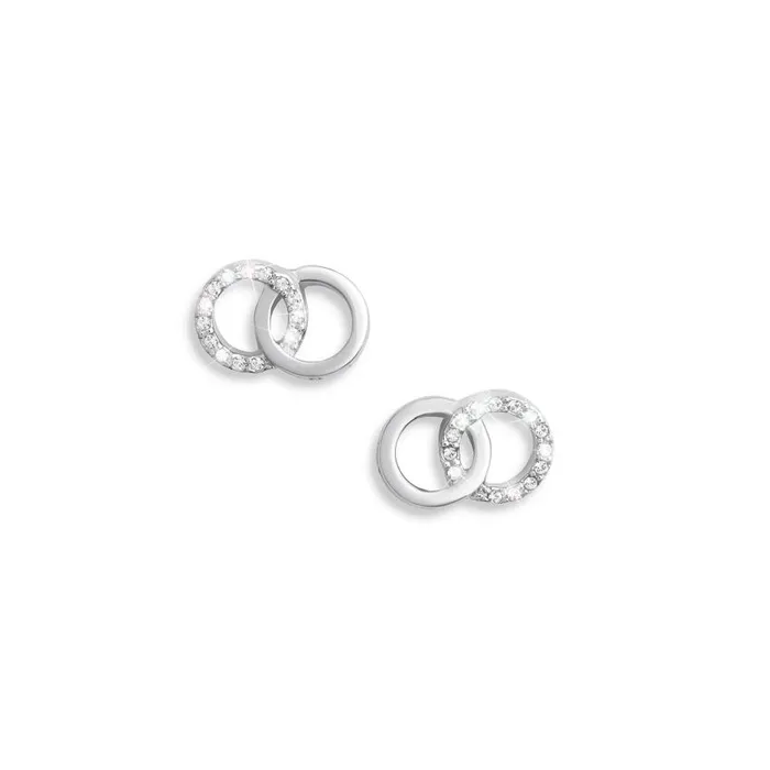 Earrings Women Olivia Burton Silver Interlink Stud Earrings