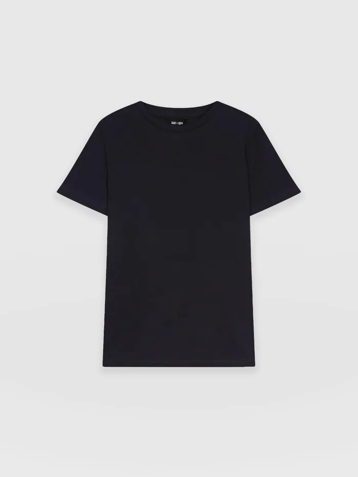 Easy Cotton Tee 8211 Navy Navy Women Saint And Sofia TShirts and Tanks