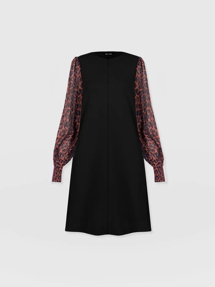Esme Zip Up Dress 8211 Brown Leopard Brown Leopard Women Saint And Sofia Dresses