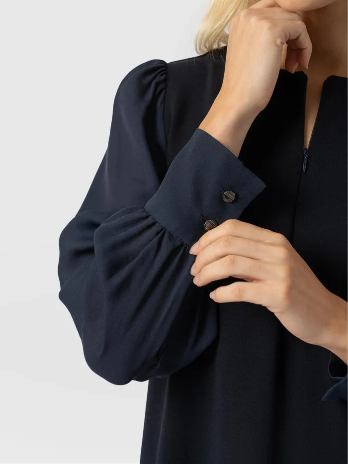 Esme Zip Up Dress 8211 Navy Navy Women Saint And Sofia Dresses