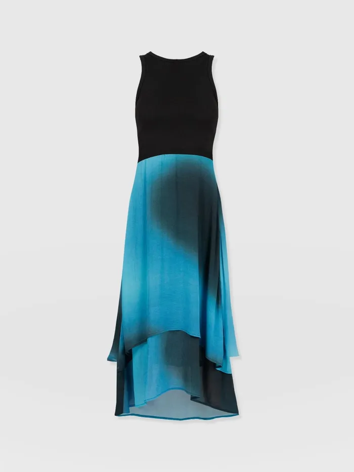 Etta Layered Dress 8211 Blue Coral Blue Coral Women Saint And Sofia Dresses
