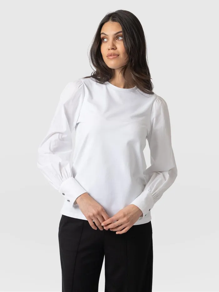 Eva Mock Shirt 8211 White White Women Saint And Sofia Blouses and Shirts