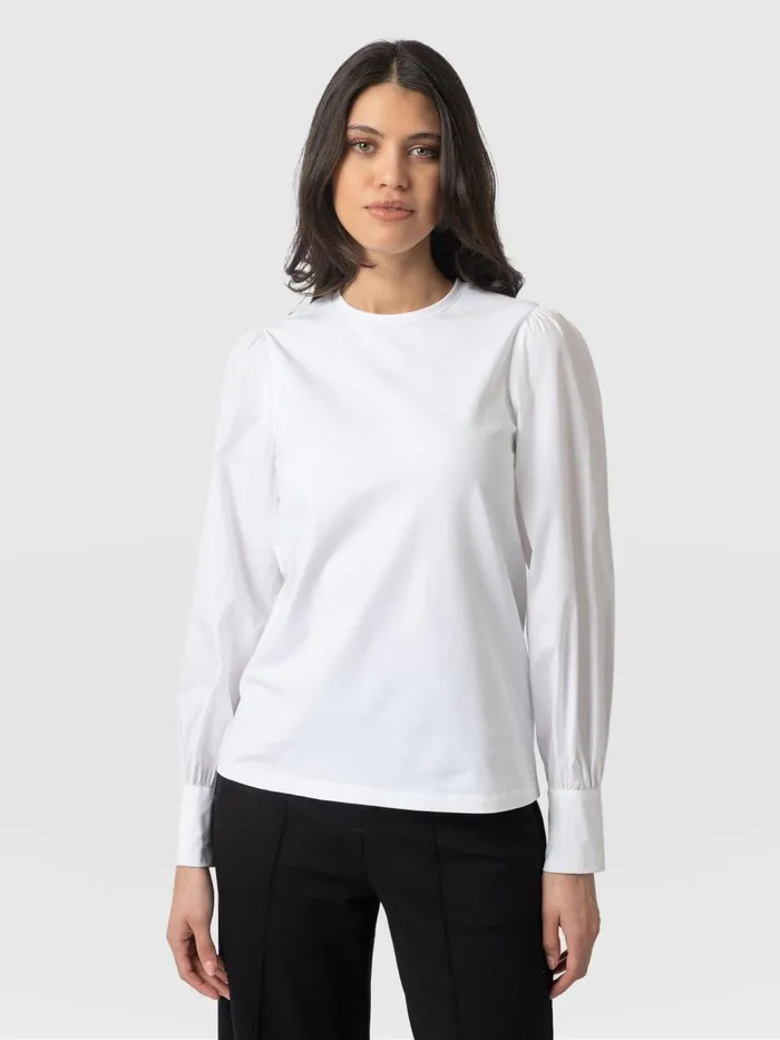 Eva Mock Shirt 8211 White White Women Saint And Sofia Blouses and Shirts