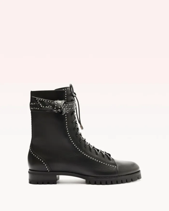 Evelyn Studded Combat Boots 8211 Black Lace Up Booties 8211 Designer Combat Boots Black Women Alexandre Birman Boots Evelyn Studded Combat Boots 8211 Black Lace Up Booties 8211 Designer Combat Boots Black Women Alexandre Birman Boots