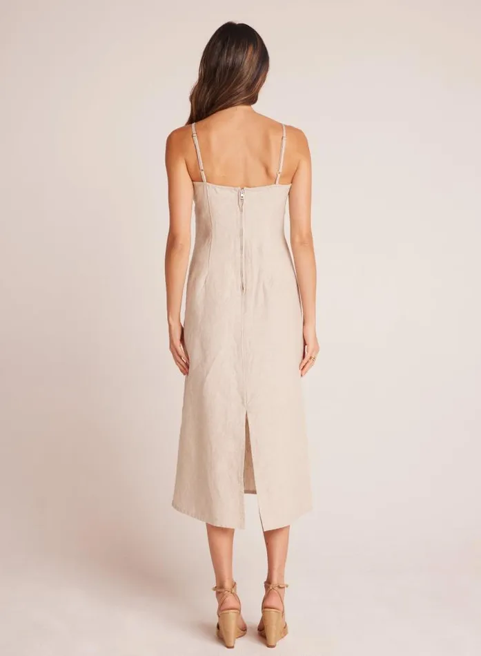 Fitted Cami Midi Dress 8211 Linen Sand Women Bella Dahl Midi Dresses Fitted Cami Midi Dress 8211 Linen Sand Women Bella Dahl Midi Dresses