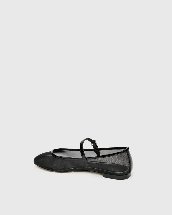 Flats Women PAIGE Josie Flat 8211 Black MeshPatent Leather Flats Women PAIGE Josie Flat 8211 Black MeshPatent Leather