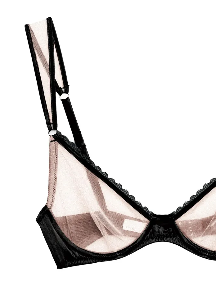 Fleur Du Mal Bras Women Framed Demi Bra Black Fleur Du Mal Bras Women Framed Demi Bra Black