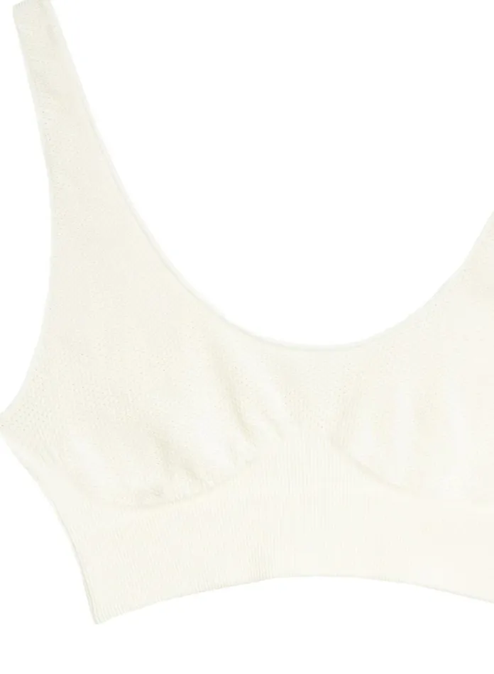 Fleur Du Mal Bras Women Le Body Seamless Bralette Ivory