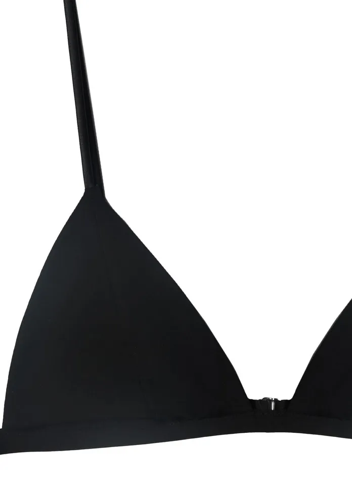 Fleur Du Mal Bras Women Organic Cotton Luxe Triangle Bra Black