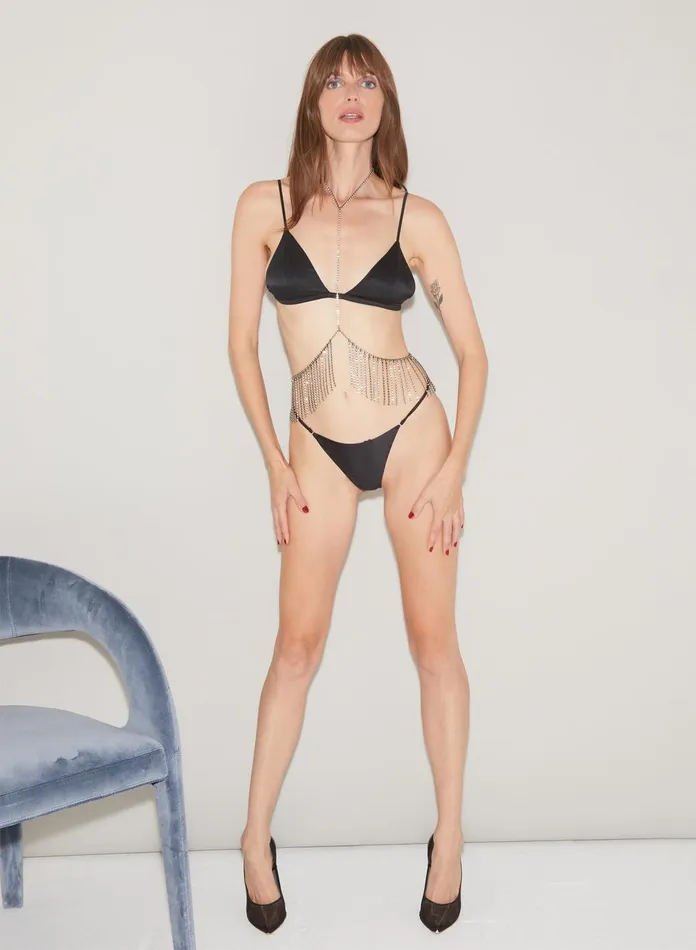 Fleur Du Mal Bridal Women Crystal Body Chain Crystal Fleur Du Mal Bridal Women Crystal Body Chain Crystal