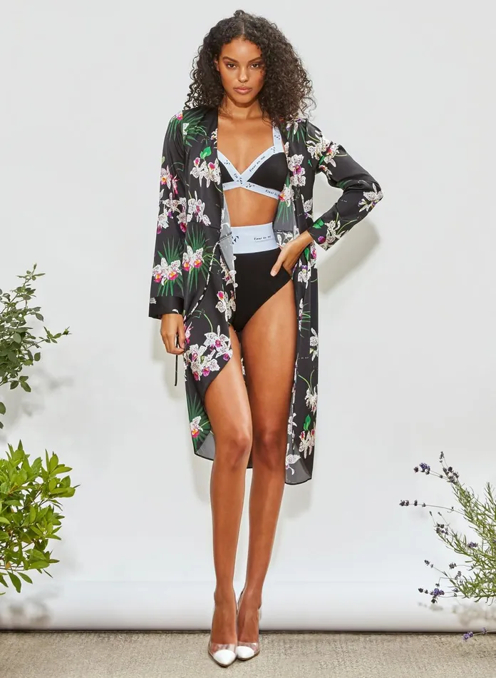 Fleur Du Mal Bustiers and Bra Tops Women Garon Criss Cross Bralette Black Fleur Du Mal Bustiers and Bra Tops Women Garon Criss Cross Bralette Black