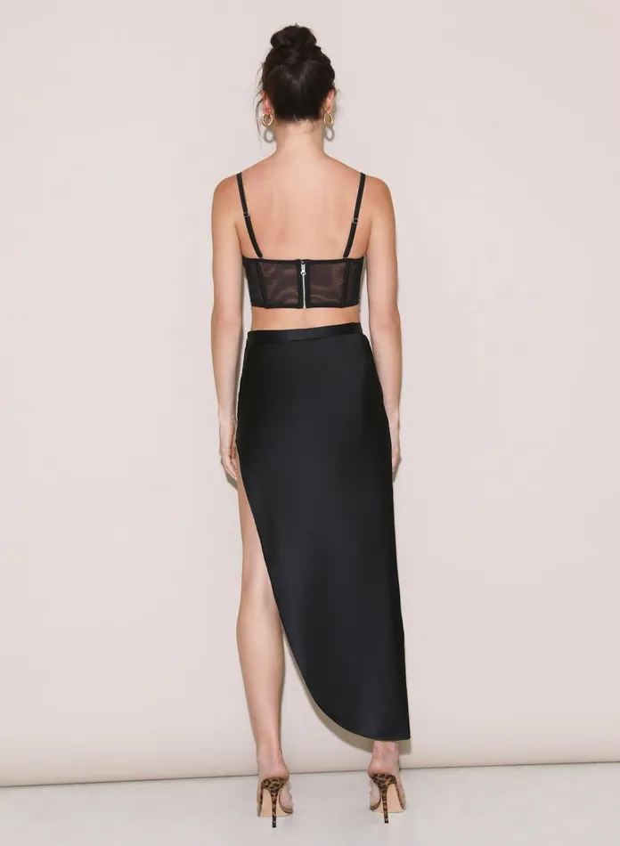 Fleur Du Mal Bustiers and Bra Tops Women Rose Cup Bustier Black Fleur Du Mal Bustiers and Bra Tops Women Rose Cup Bustier Black