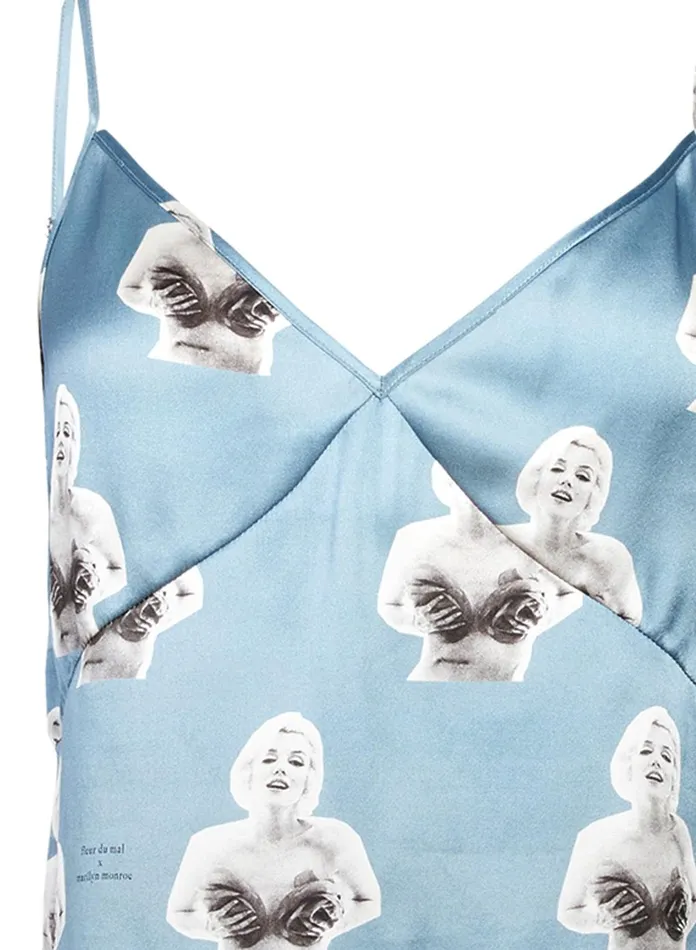 Fleur Du Mal Camis and Tanks Women Marilyn Ruffle Cami Marilyn Rose Print Fleur Du Mal Camis and Tanks Women Marilyn Ruffle Cami Marilyn Rose Print