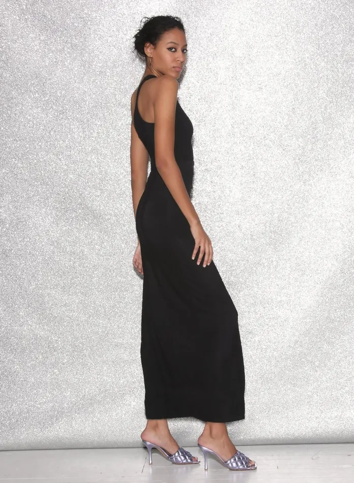 Fleur Du Mal Dresses Women Asymmetric Side Knot Dress Black Fleur Du Mal Dresses Women Asymmetric Side Knot Dress Black