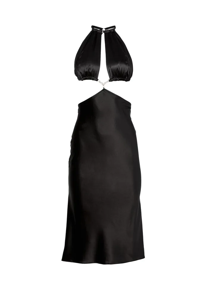 Fleur Du Mal Dresses Women Crystal Cutout Dress Black Fleur Du Mal Dresses Women Crystal Cutout Dress Black