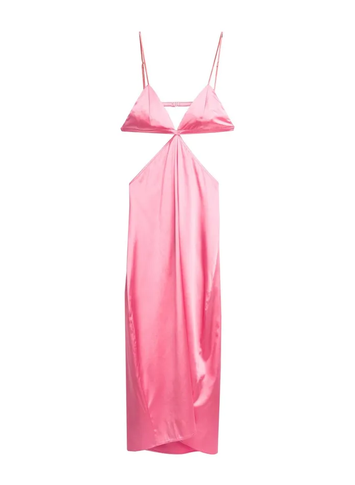 Fleur Du Mal Dresses Women Luxe Triangle Slip Pink Lemonade Fleur Du Mal Dresses Women Luxe Triangle Slip Pink Lemonade