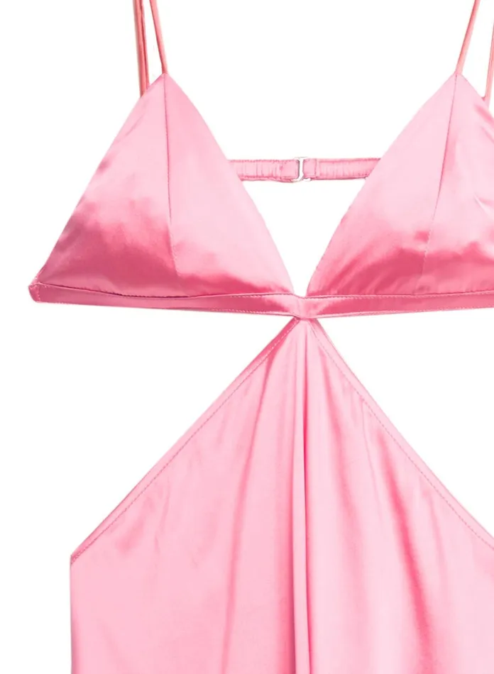 Fleur Du Mal Dresses Women Luxe Triangle Slip Pink Lemonade Fleur Du Mal Dresses Women Luxe Triangle Slip Pink Lemonade