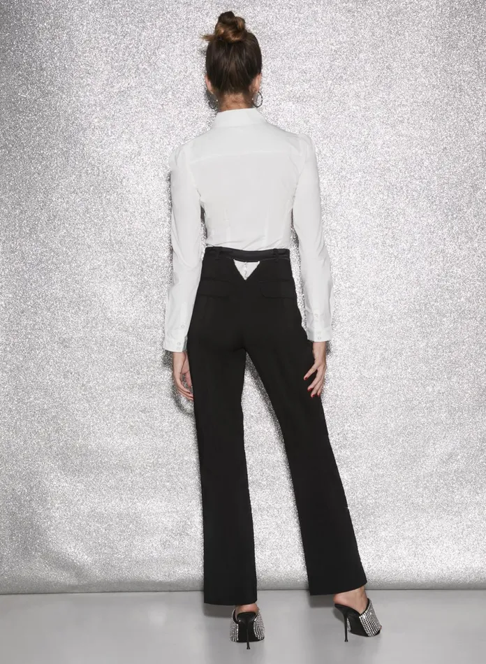 Fleur Du Mal Long Sleeve Women Bella Shirt Ivory Fleur Du Mal Long Sleeve Women Bella Shirt Ivory
