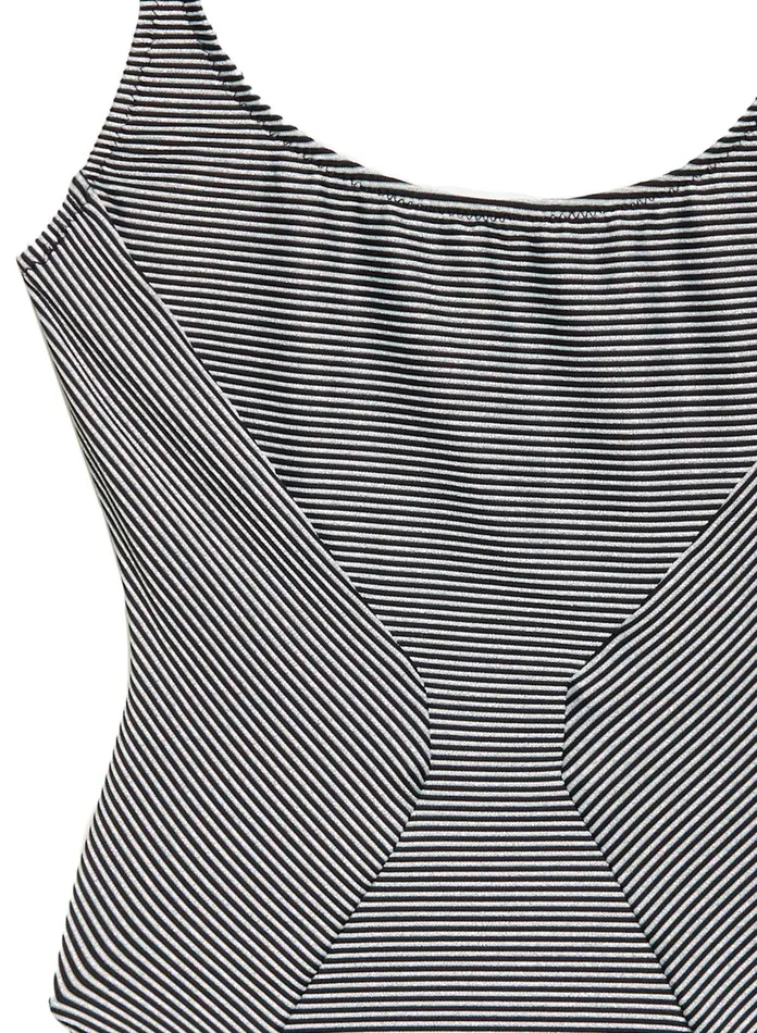 Fleur Du Mal One Pieces Women Mitered Stripe Scoop Neck One Piece Disco Stripe