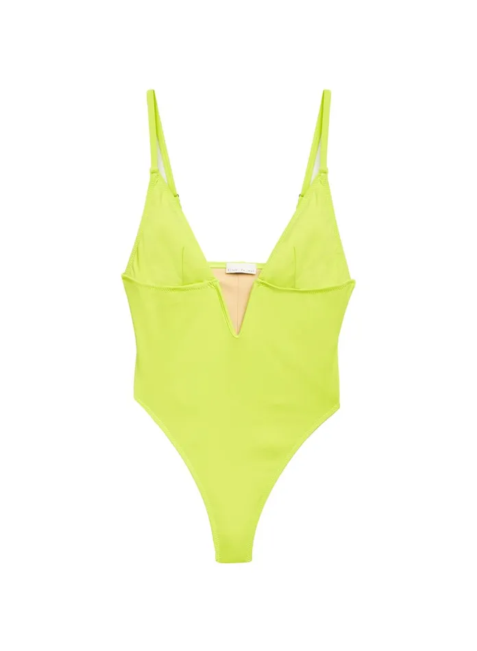 Fleur Du Mal One Pieces Women One Piece V Wire Swimsuit Avocado Fleur Du Mal One Pieces Women One Piece V Wire Swimsuit Avocado
