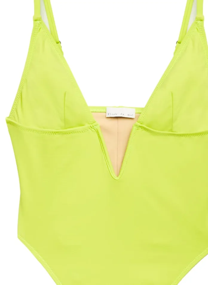 Fleur Du Mal One Pieces Women One Piece V Wire Swimsuit Avocado Fleur Du Mal One Pieces Women One Piece V Wire Swimsuit Avocado
