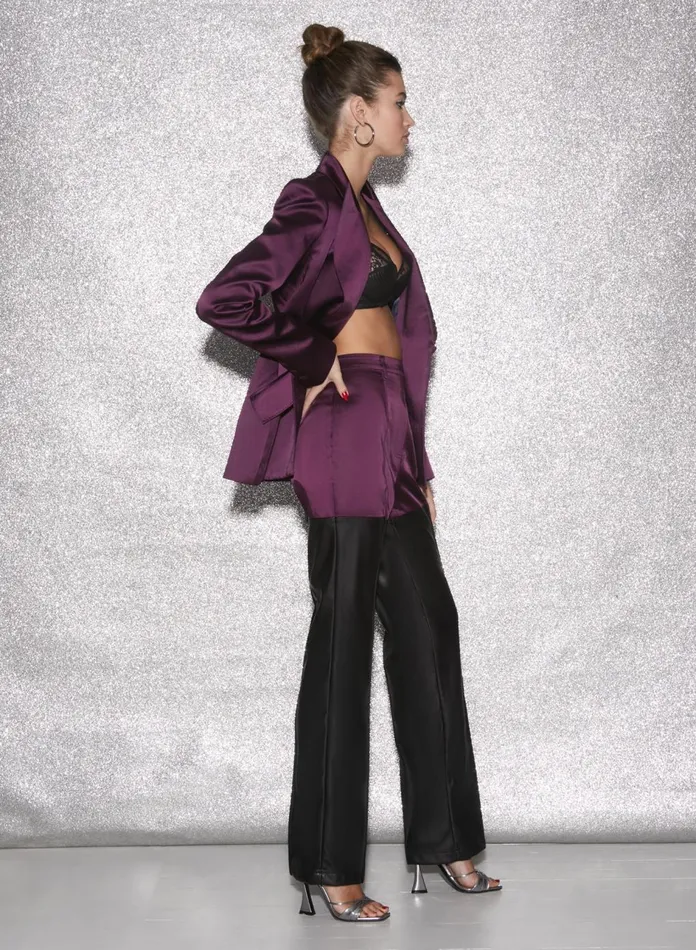 Fleur Du Mal Outerwear Women Tailored Blazer Malbec Fleur Du Mal Outerwear Women Tailored Blazer Malbec
