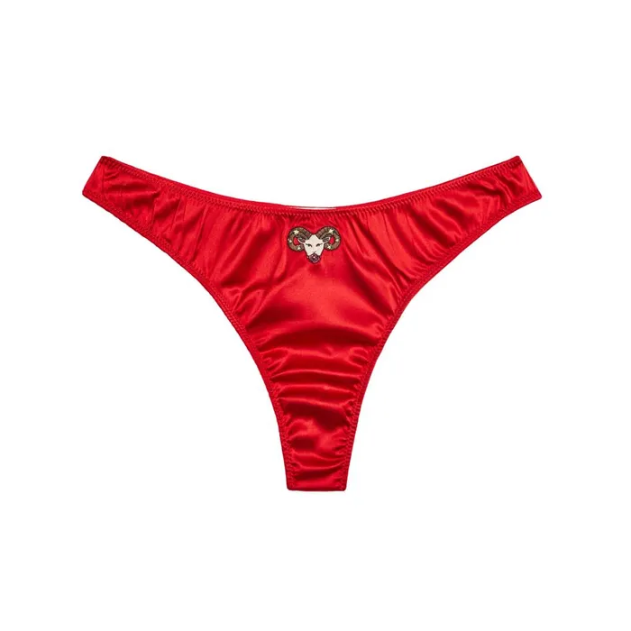 Fleur Du Mal Panties and Garters Women Aries Zodiac Thong Aries