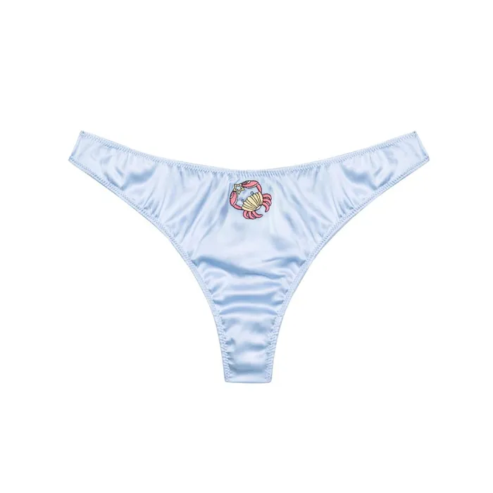 Fleur Du Mal Panties and Garters Women Cancer Zodiac Thong Cancer