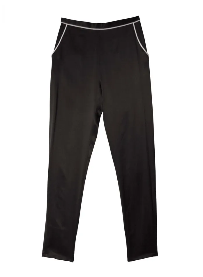 Fleur Du Mal Pants Women Bedroom To Boardroom Pant Black Fleur Du Mal Pants Women Bedroom To Boardroom Pant Black