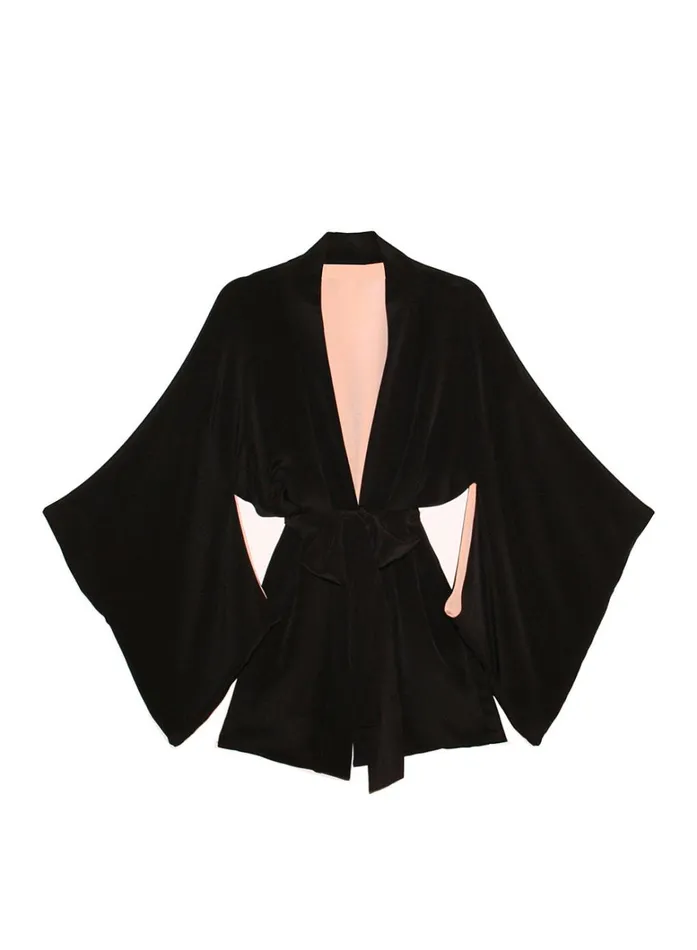 Fleur Du Mal Robes Women Haori Kimono Black Fleur Du Mal Robes Women Haori Kimono Black