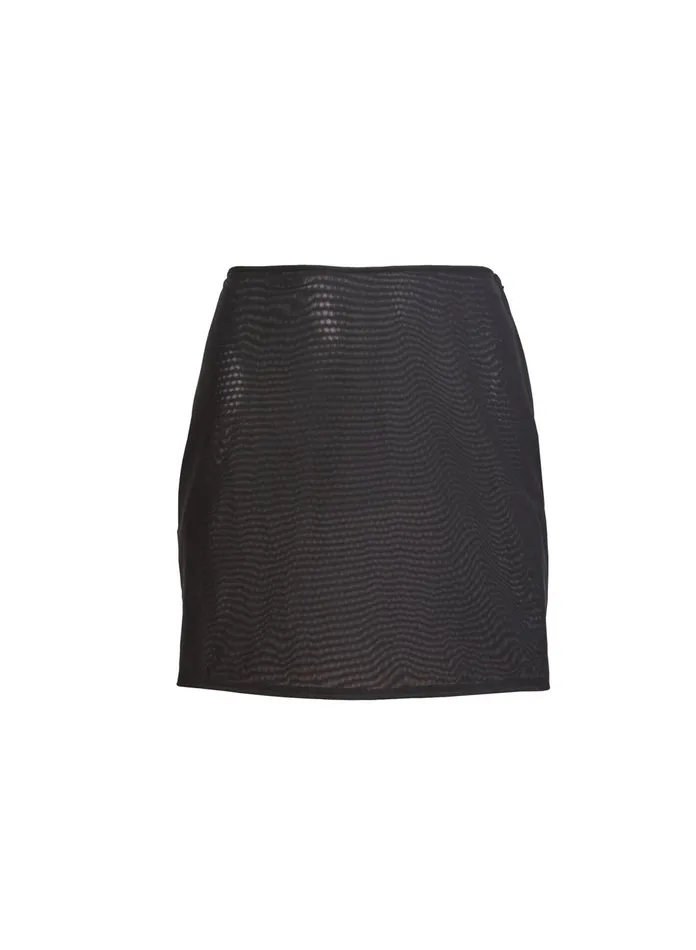 Fleur Du Mal Shorts and Skirts Women Mesh Mini Skirt Black Fleur Du Mal Shorts and Skirts Women Mesh Mini Skirt Black